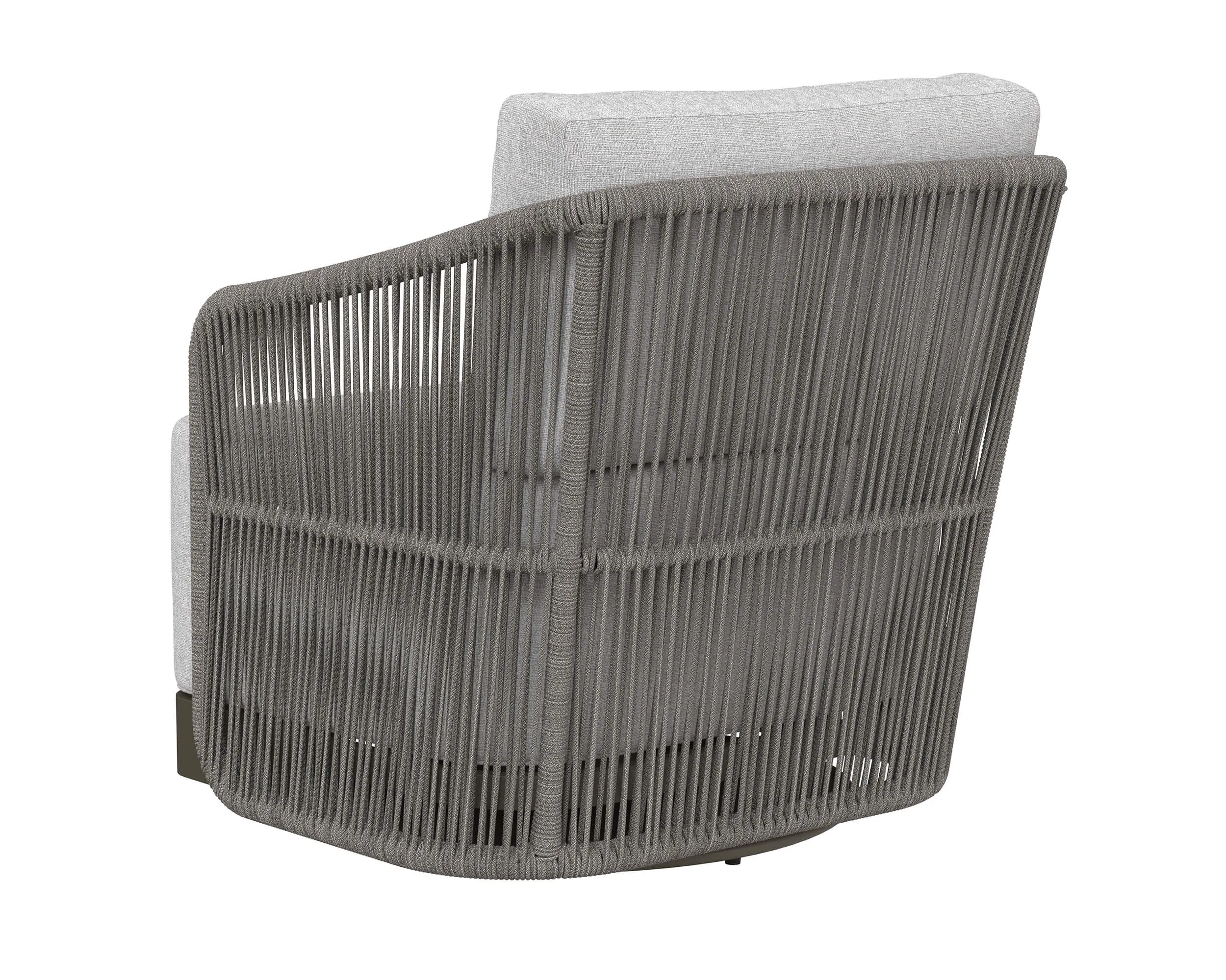 Allariz Outdoor Swivel Chair, Gracebay Light Grey
