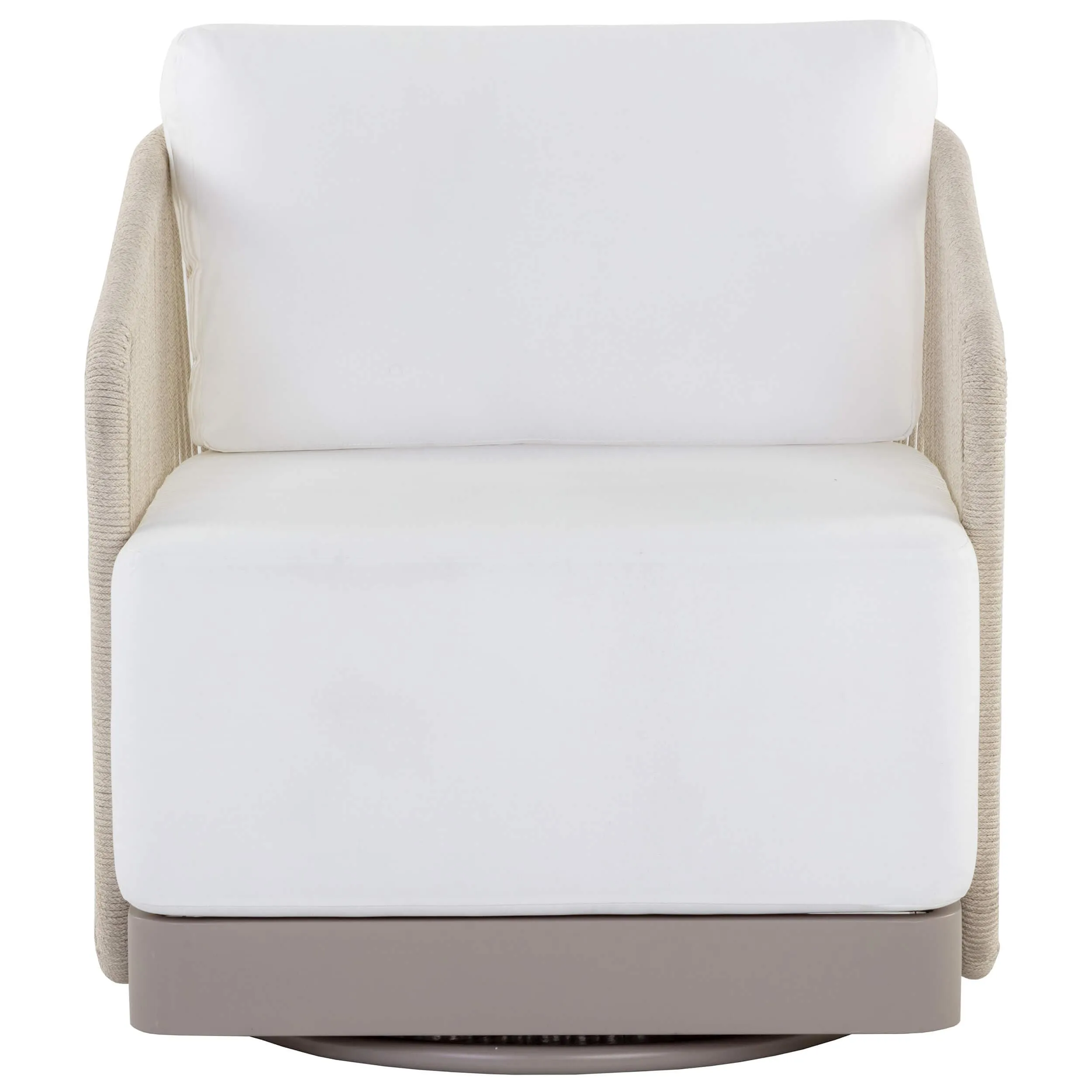Allariz Outdoor Swivel Chair, Stinson White
