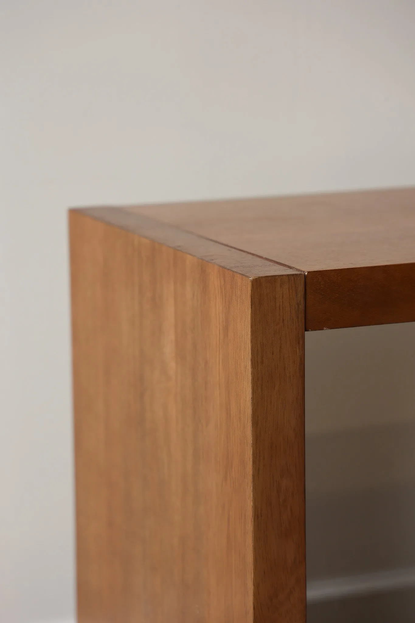 Dark Wood Over Ottoman Table