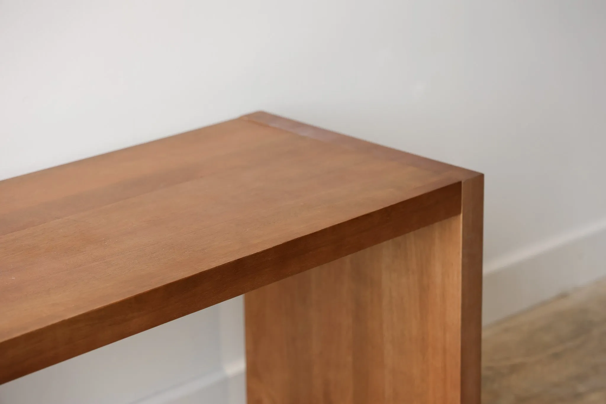 Dark Wood Over Ottoman Table