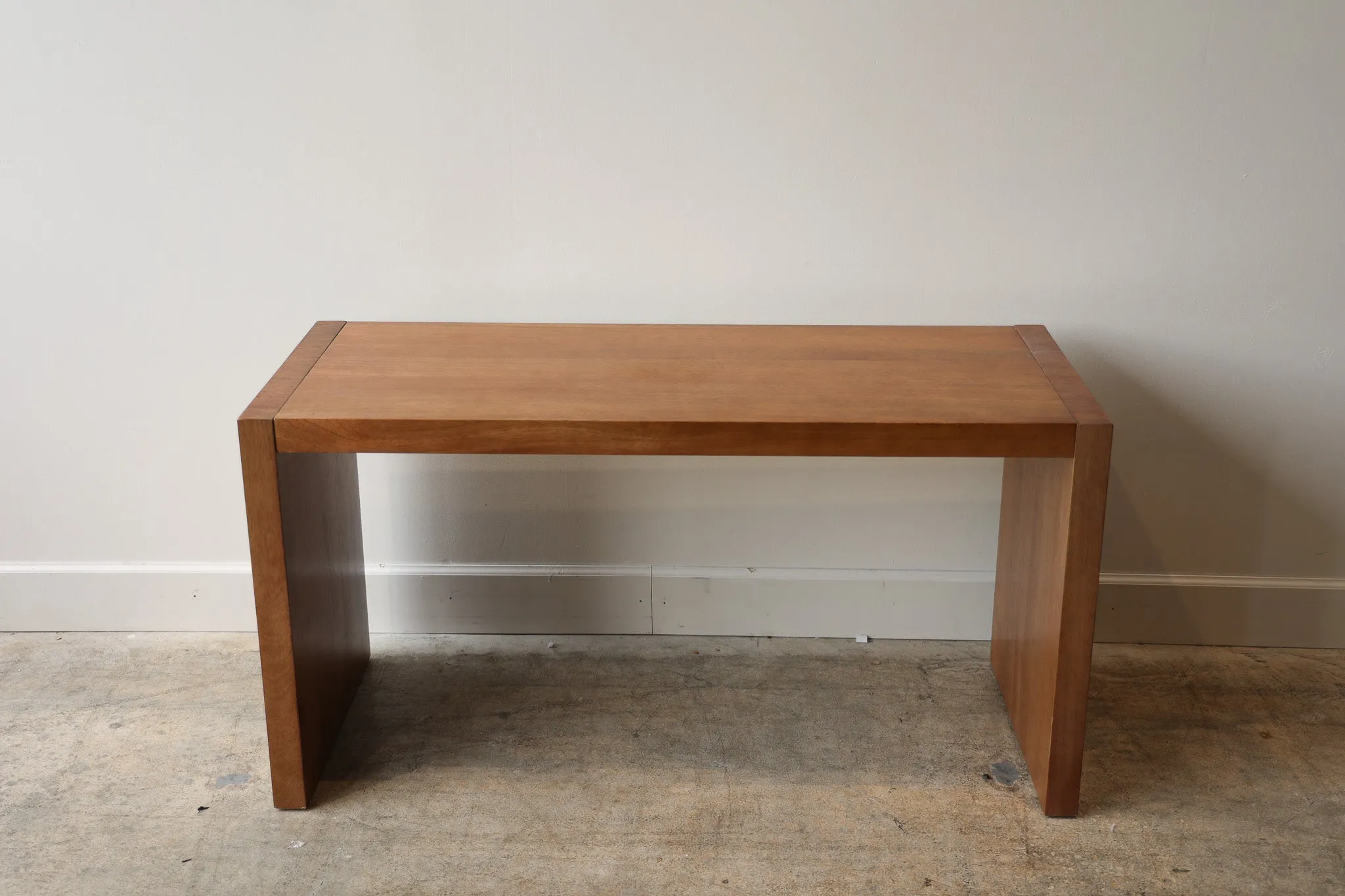 Dark Wood Over Ottoman Table