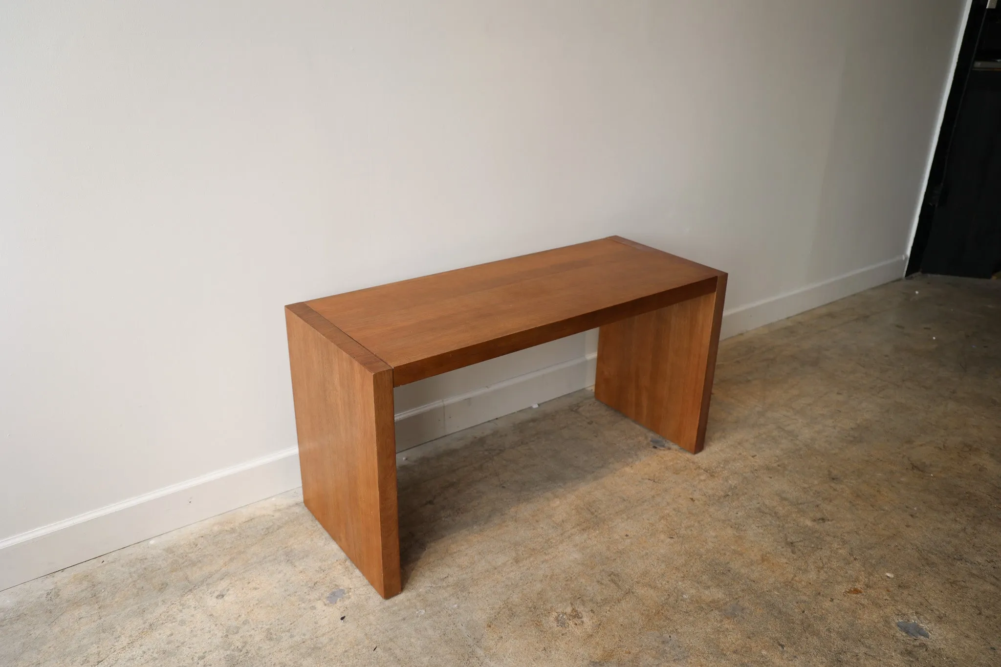 Dark Wood Over Ottoman Table