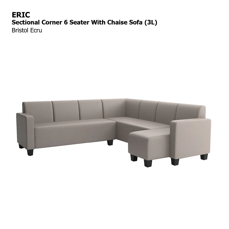 Eric Sectional 6 Seat with Chaise Corner (3L) Sofa