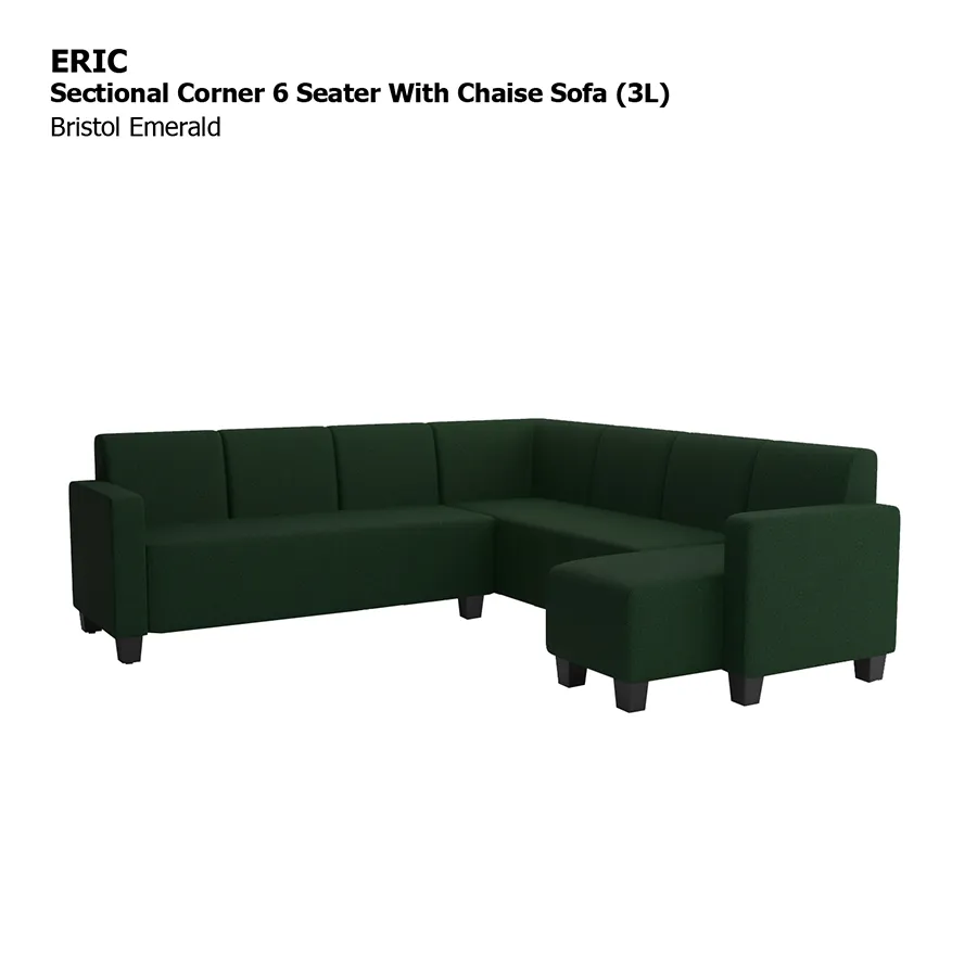 Eric Sectional 6 Seat with Chaise Corner (3L) Sofa