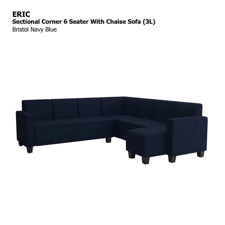 Eric Sectional 6 Seat with Chaise Corner (3L) Sofa