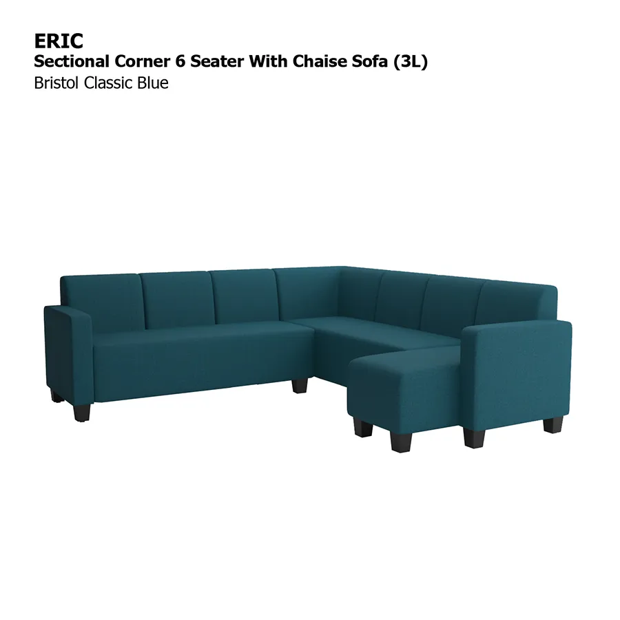 Eric Sectional 6 Seat with Chaise Corner (3L) Sofa