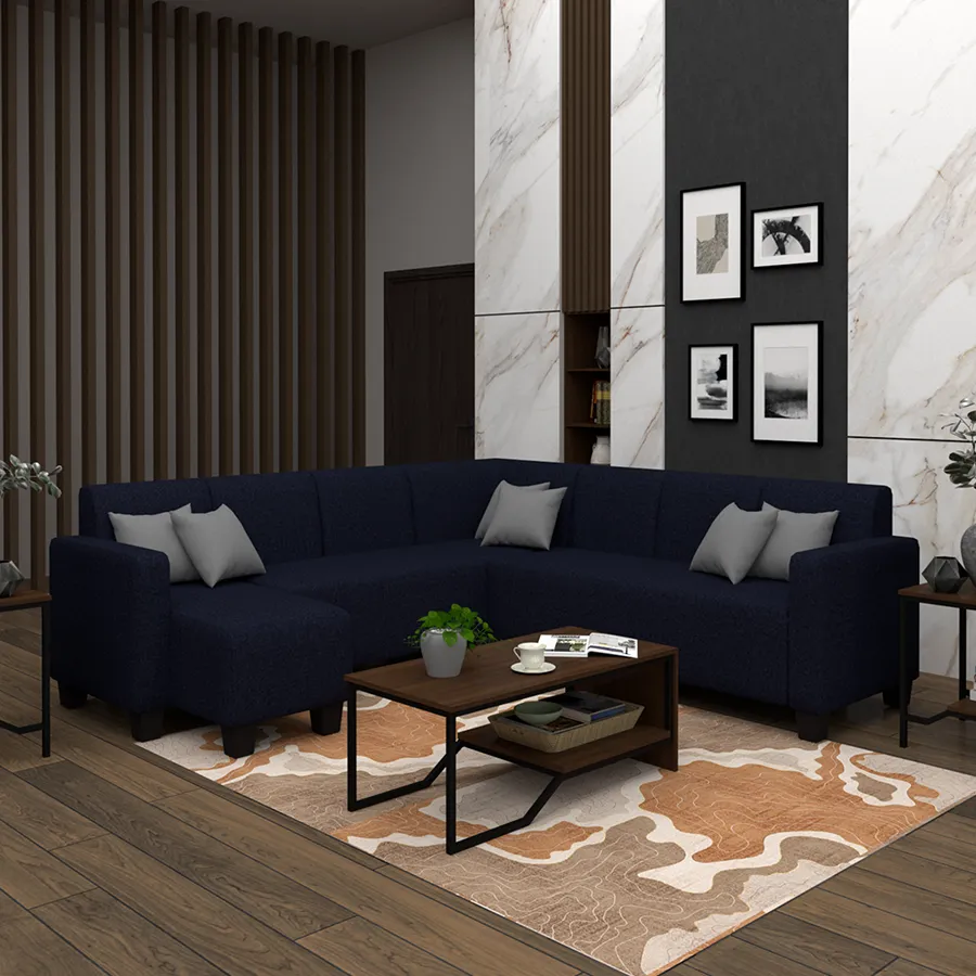 Eric Sectional 6 Seat with Chaise Corner (3R) Sofa