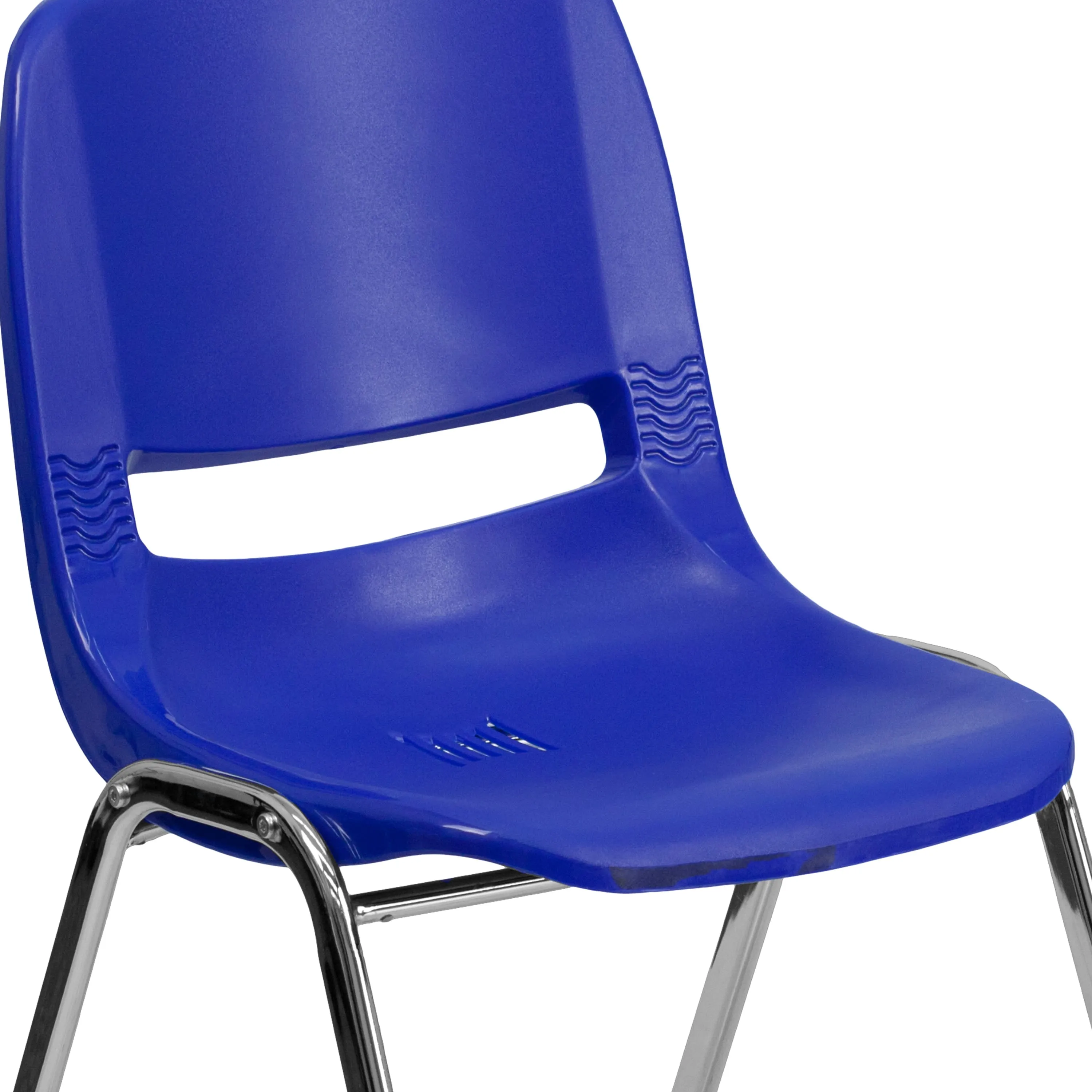 HERCULES Series 440 lb. Capacity Kid's Ergonomic Shell Stack Chair with 14" Seat Height