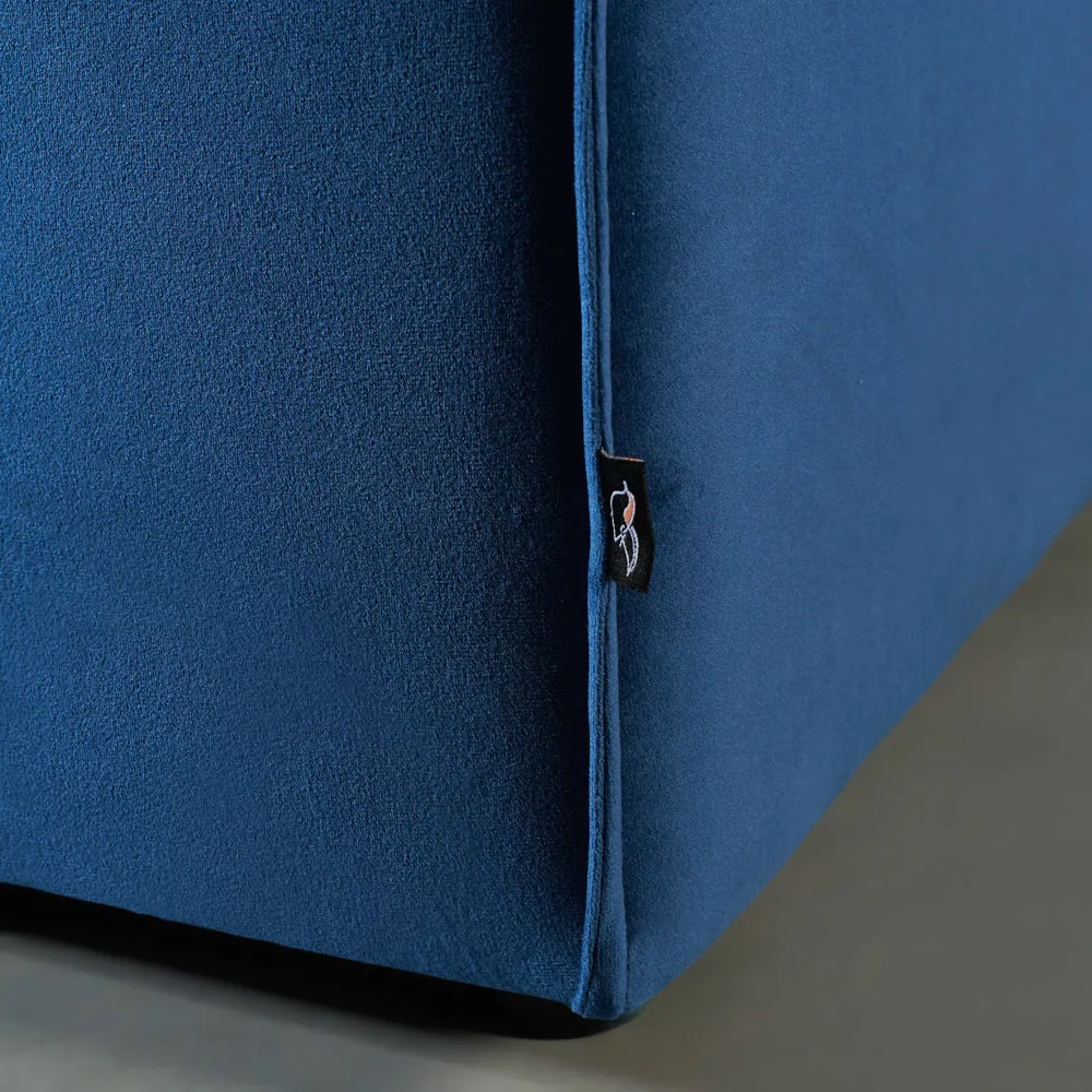 MASON - Velvet Blue Modular Sectional (4 piece)
