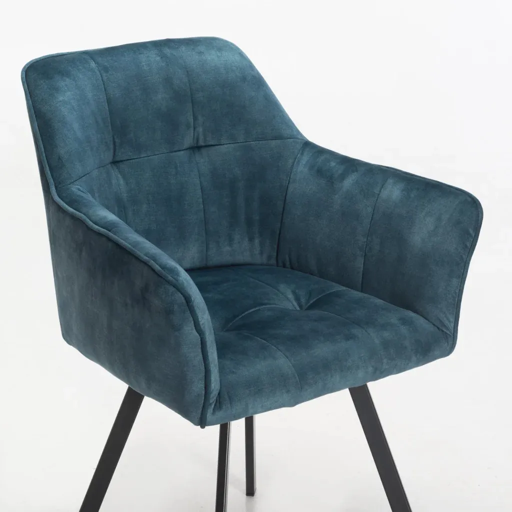 PIA DELUXE VELVET DINING CHAIR