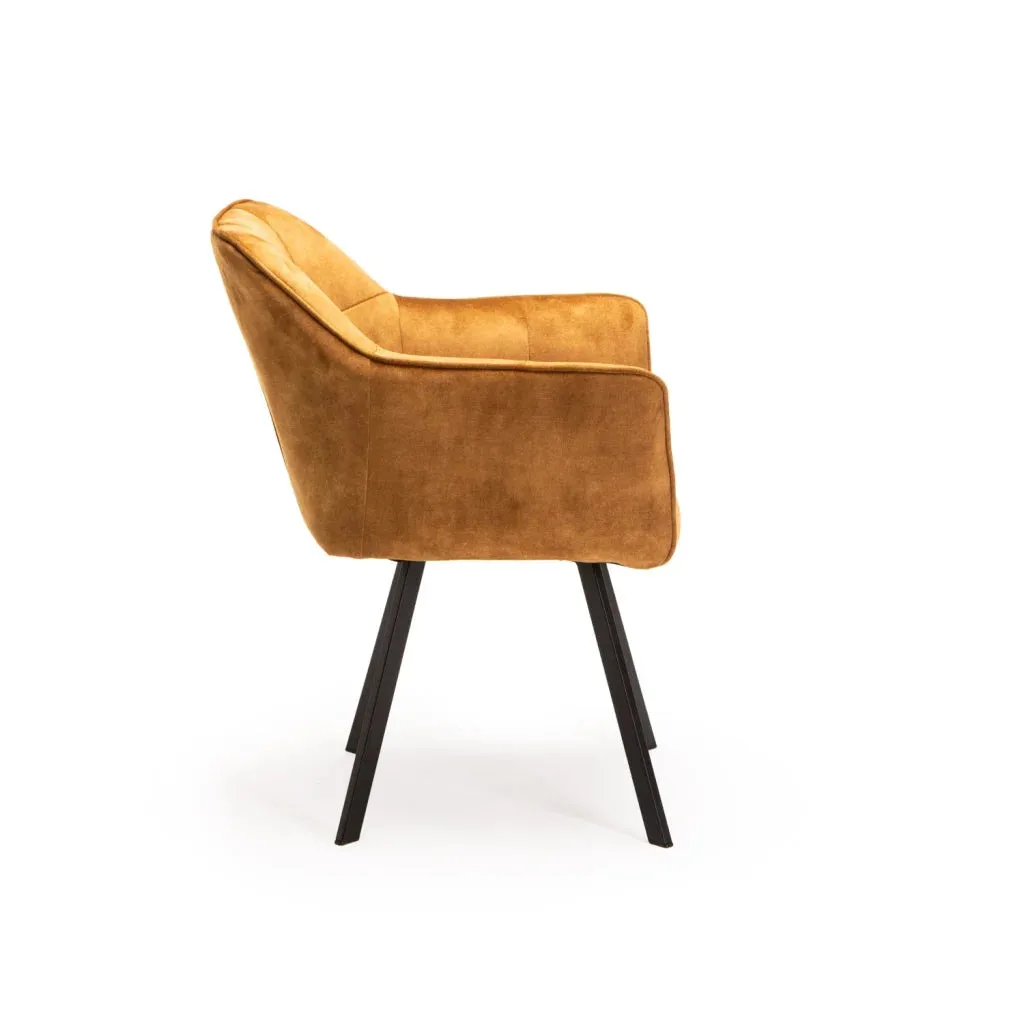 PIA DELUXE VELVET DINING CHAIR