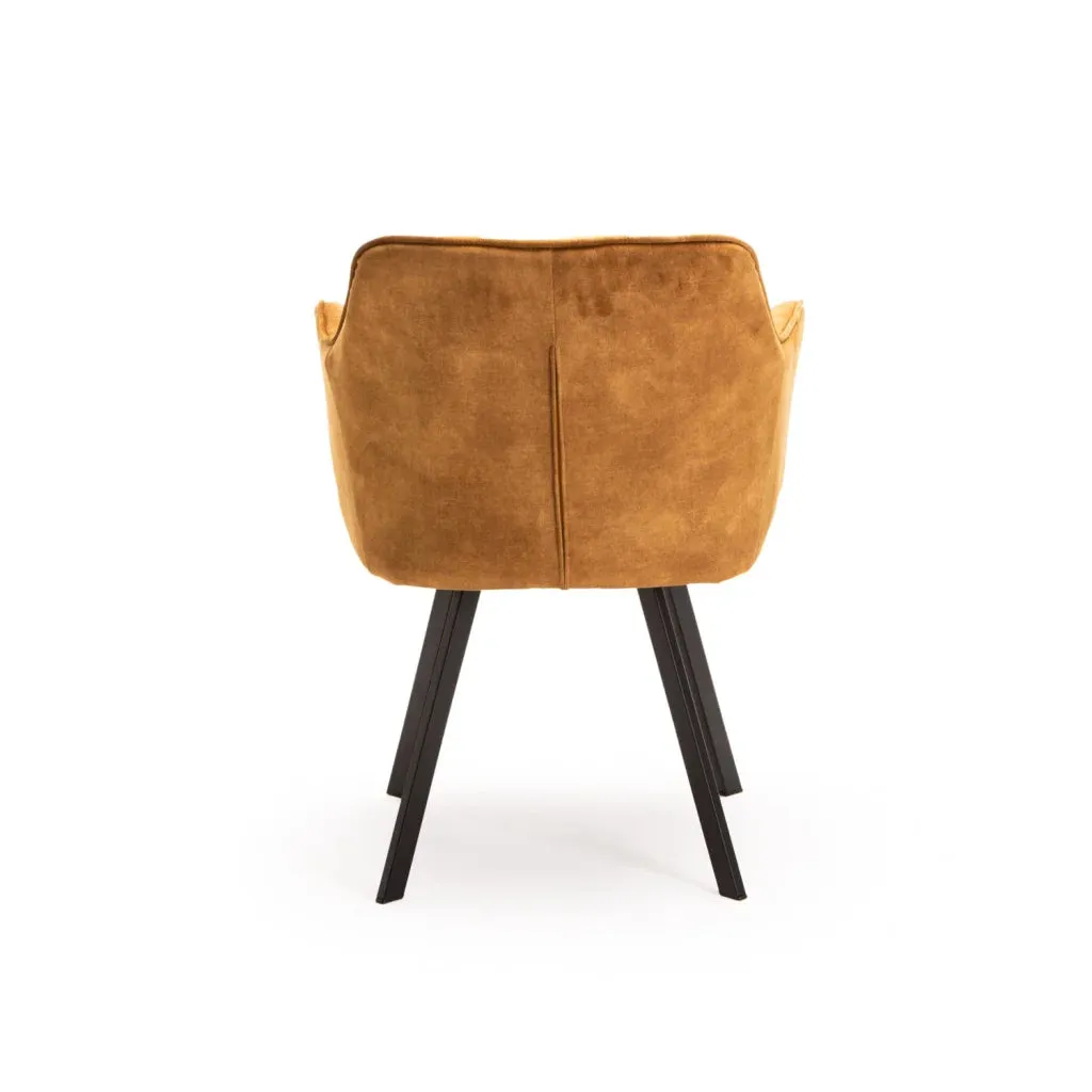 PIA DELUXE VELVET DINING CHAIR