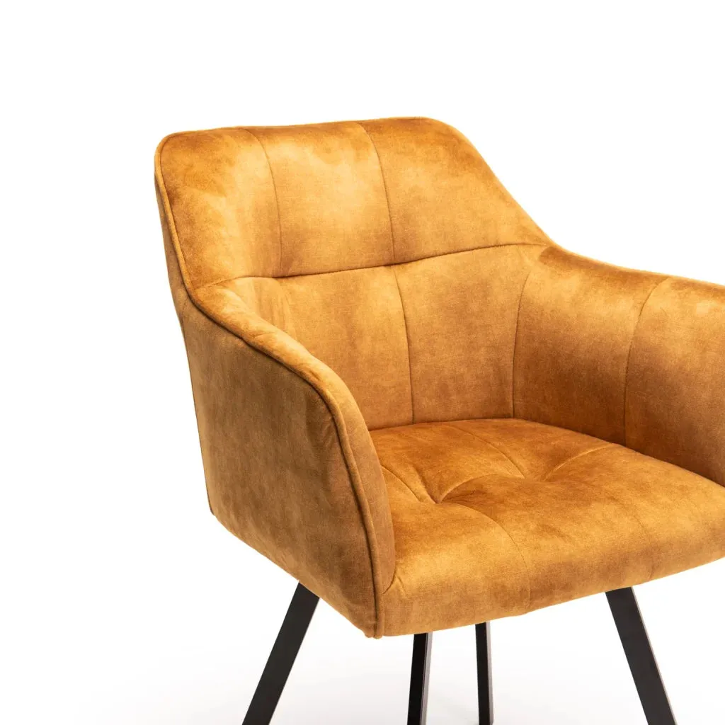 PIA DELUXE VELVET DINING CHAIR