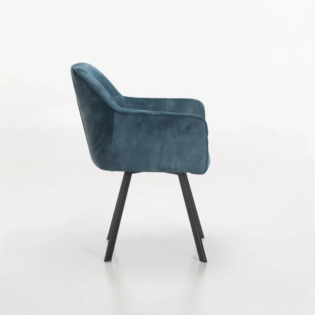 PIA DELUXE VELVET DINING CHAIR