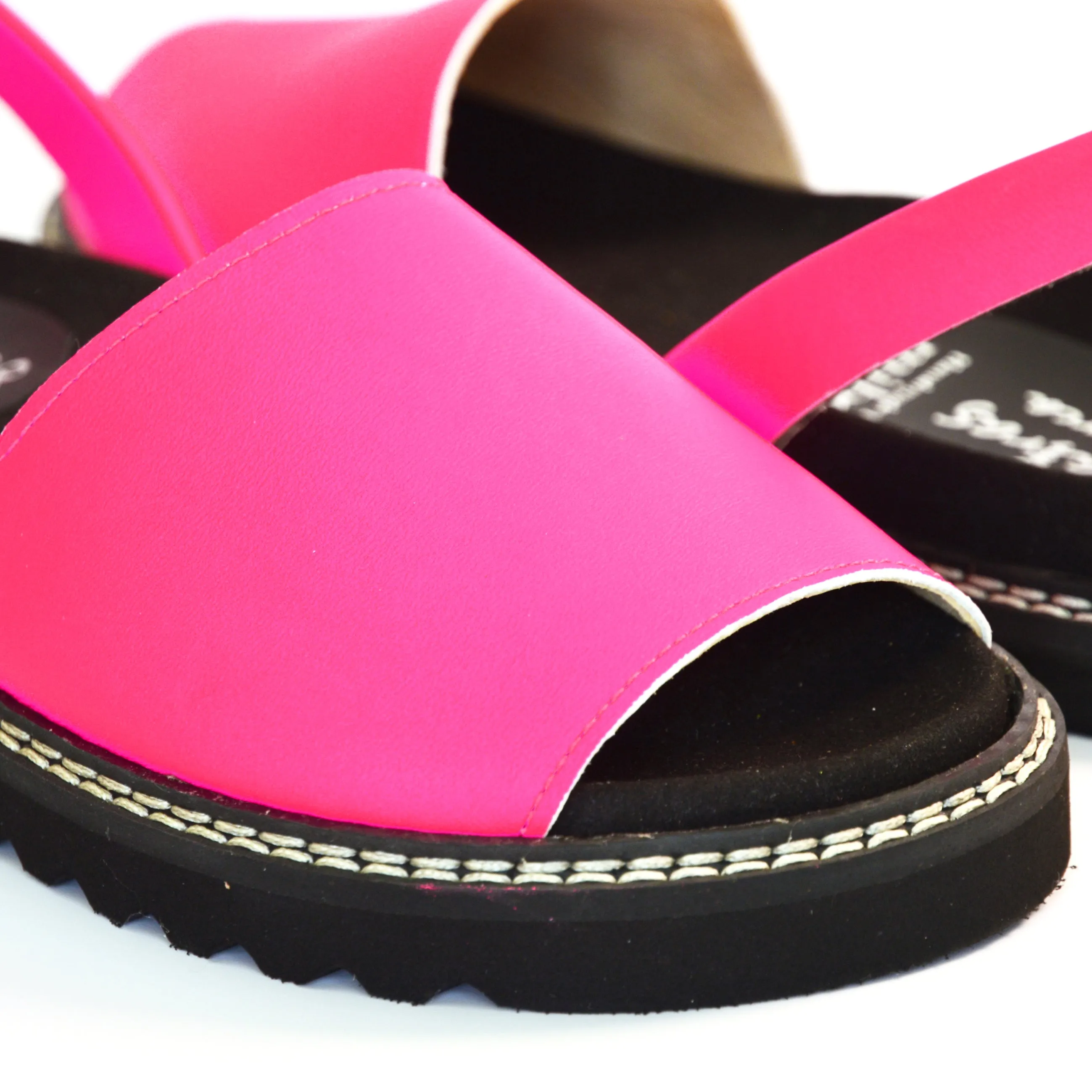 SAMPLE SALE Neon Pink Ergonomic Avarcas