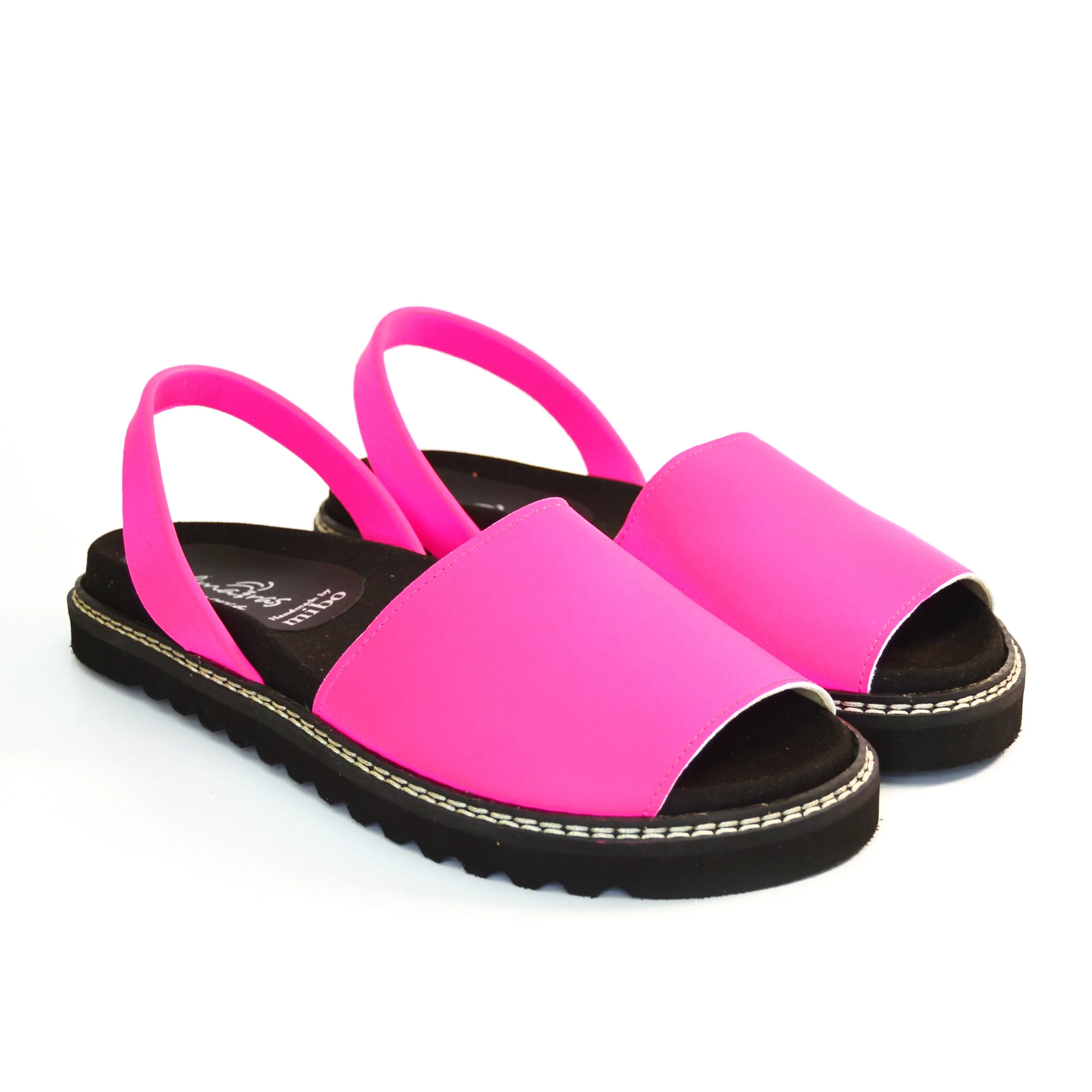 SAMPLE SALE Neon Pink Ergonomic Avarcas